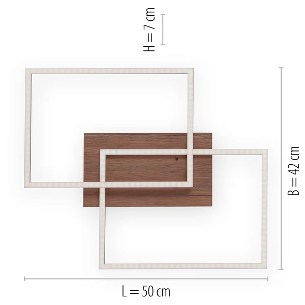 LED-Deckenleuchte Iven III - Kunststoff / Stahl - 2-flammig - Image 8
