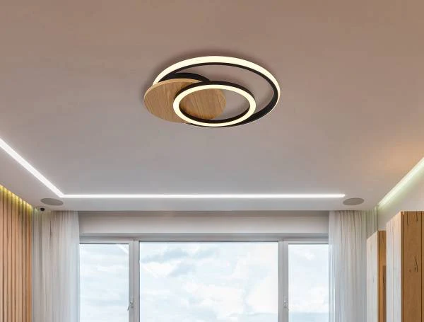 LED-Deckenleuchte Julio - Acrylglas - 1-flammig - Braun - Image 2
