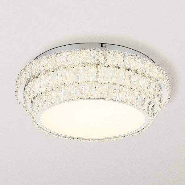 LED-Deckenleuchte Klara - Glas / Eisen - 1-flammig - Durchmesser: 50 cm
