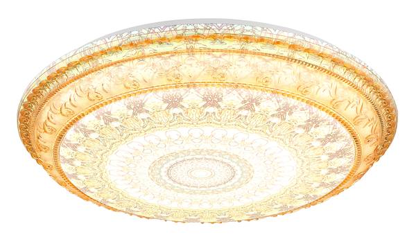 LED-Deckenleuchte Lazaro - Acrylglas / Eisen - 1-flammig - Braun - Image 3