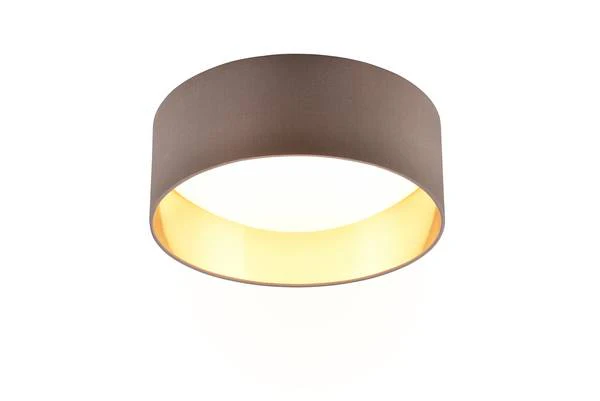 LED-Deckenleuchte Locarno - Kunststoff - 1-flammig - Taupe / Gold - Image 5