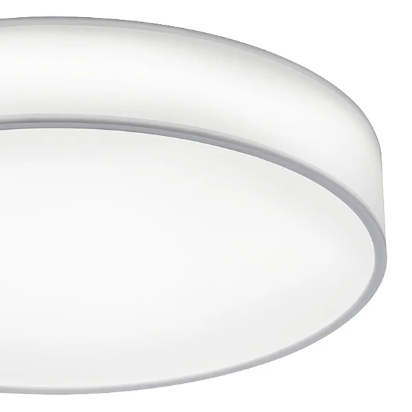 LED-Deckenleuchte Lugano - Baumwollstoff - 1-flammig - Weiß - Durchmesser: 60 cm - Image 2