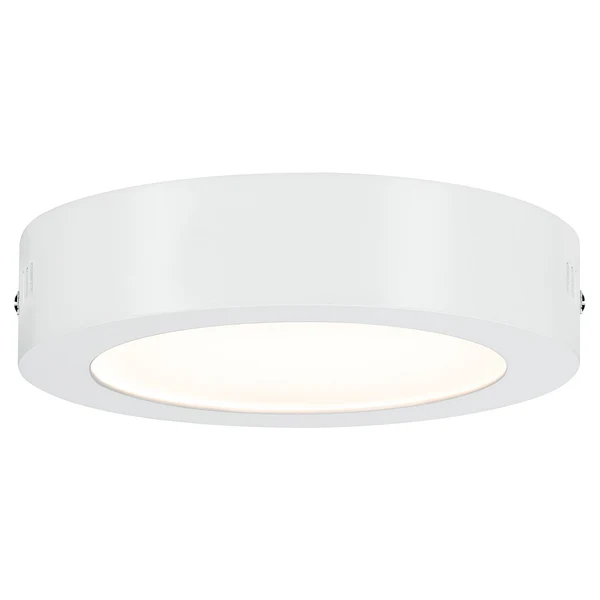 LED-Deckenleuchte Lunar Rund - Aluminium - 1-flammig - Weiß - Durchmesser: 17 cm