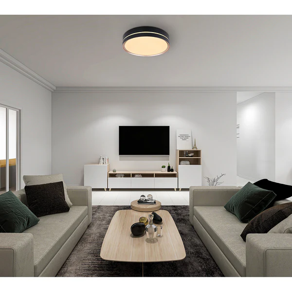 LED-Deckenleuchte Manni - Acrylglas / Eisen - 1-flammig - Durchmesser: 39 cm - Image 2