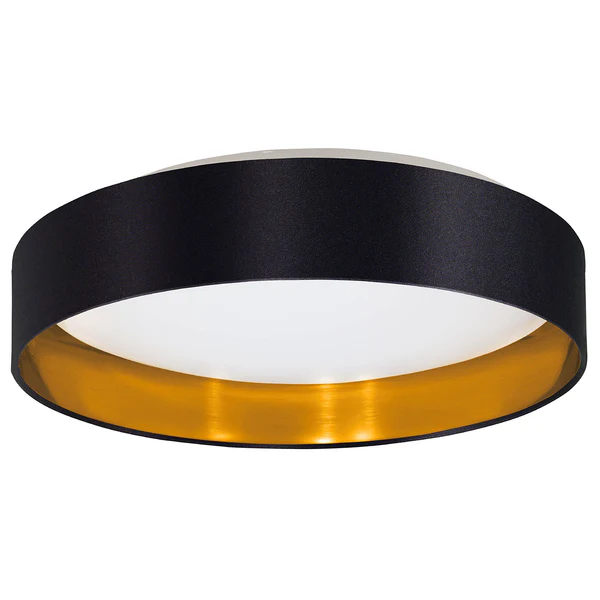 LED-Deckenleuchte Maserlo II - Mischgewebe / Stahl - 1-flammig