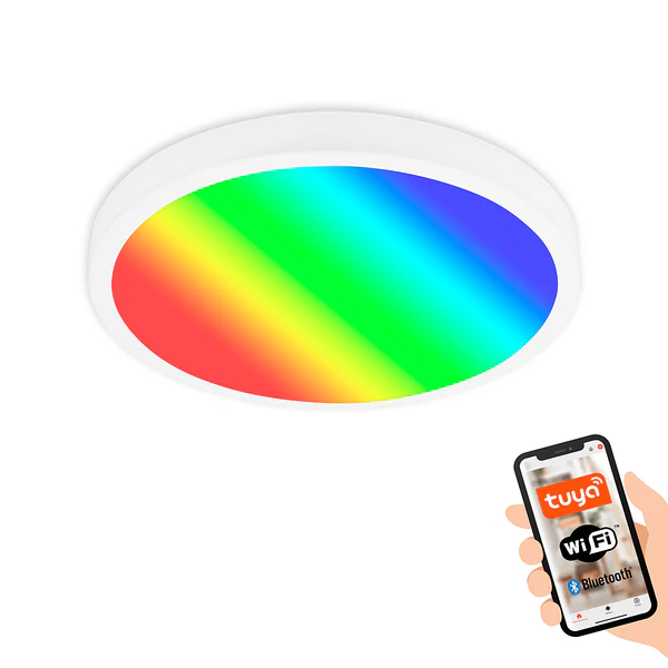 LED-Deckenleuchte Mauris - Kunststoff - Weiß