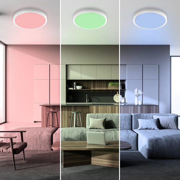 LED-Deckenleuchte Mauris - Kunststoff - Weiß - Image 4