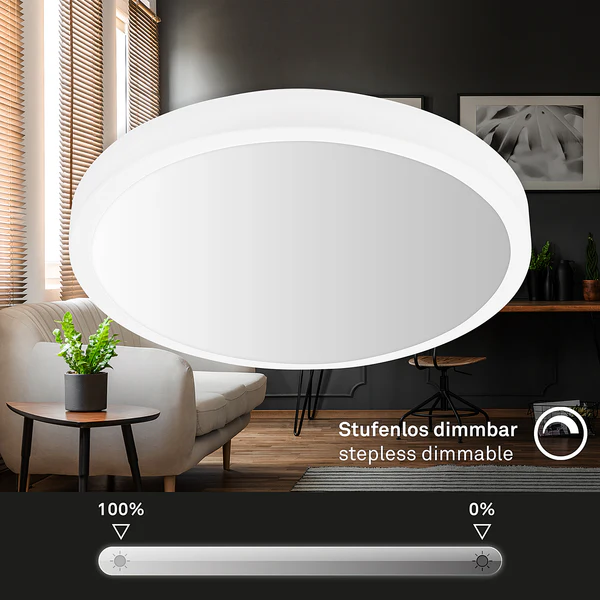LED-Deckenleuchte Mauris - Kunststoff - Weiß - Image 9