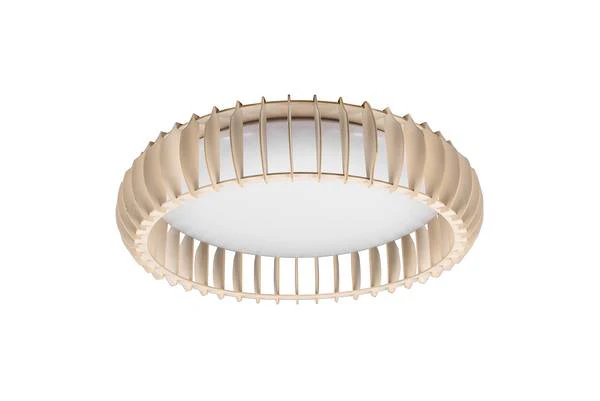 LED-Deckenleuchte Monte - Eisen / Kiefer - Weiß - 1-flammig - Durchmesser: 60 cm - Image 7