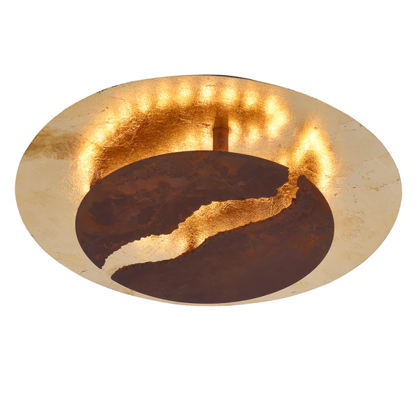 LED-Deckenleuchte Nevis Lava I - Stahl - 1-flammig - Durchmesser: 30 cm