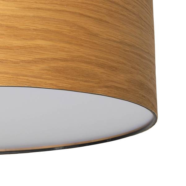 LED-Deckenleuchte Nottingham - Eisen - Weiß / Holzoptik - Image 6