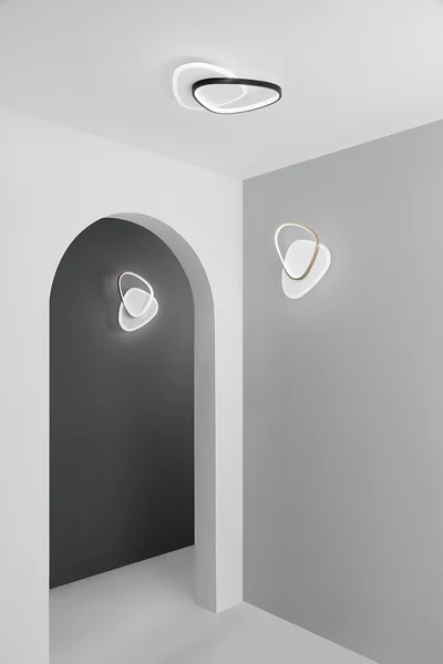LED-Deckenleuchte Ovest Typ A - Kunststoff / Aluminium - 1-flammig - Image 2
