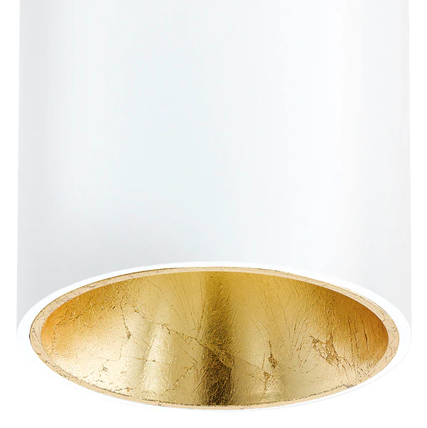 LED-Deckenleuchte Polasso V - Aluminium / Kunststoff - 1-flammig - Weiß / Gold - Image 2