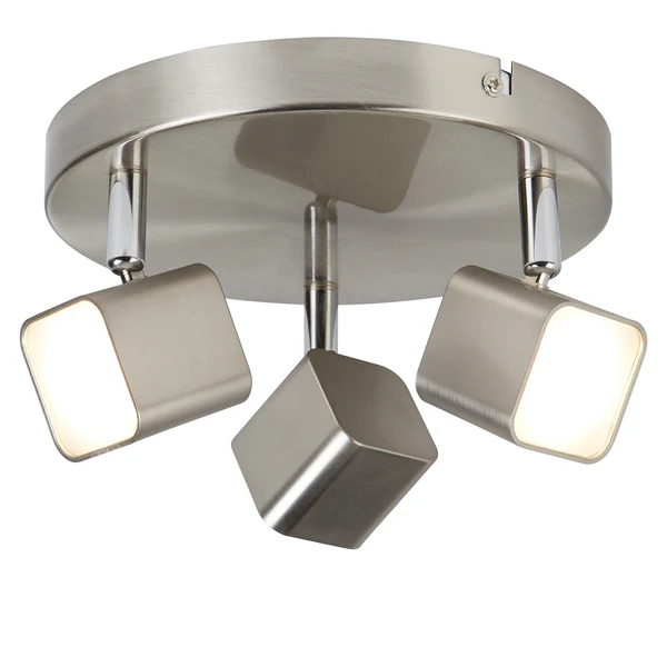 LED-Deckenleuchte Quad II - Polycarbonat / Stahl - 3-flammig