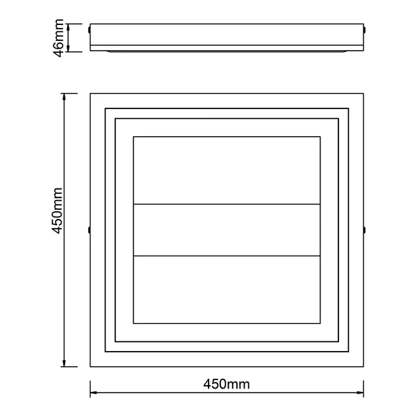 LED-Deckenleuchte Rhea II - Kunststoff / Eisen - 1-flammig - Image 9