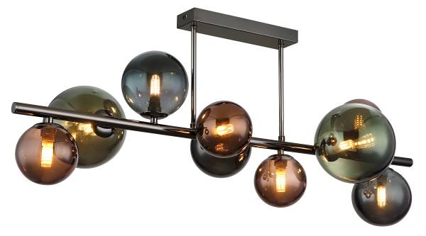 LED-Deckenleuchte Riha Typ J - Farbglas / Eisen - 9-flammig - Image 3