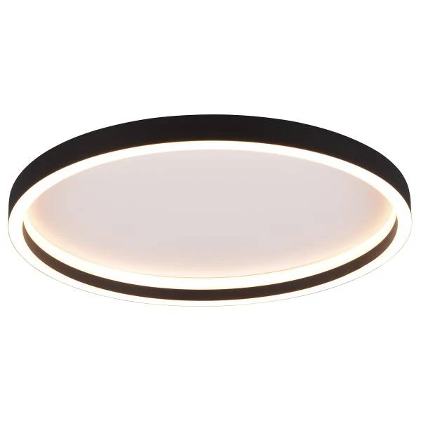 LED-Deckenleuchte Rotonda Rund - Eisen - 1-flammig - Schwarz