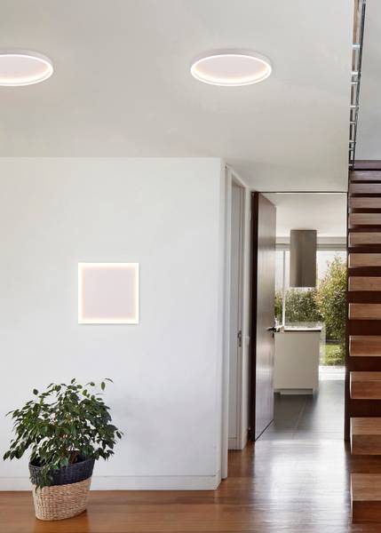 LED-Deckenleuchte Rotonda Rund - Eisen - 1-flammig - Weiß - Image 2