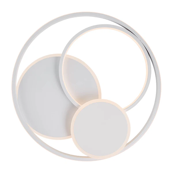LED-Deckenleuchte Runda - Silikon / Aluminium - 1-flammig - Weiß - Image 2