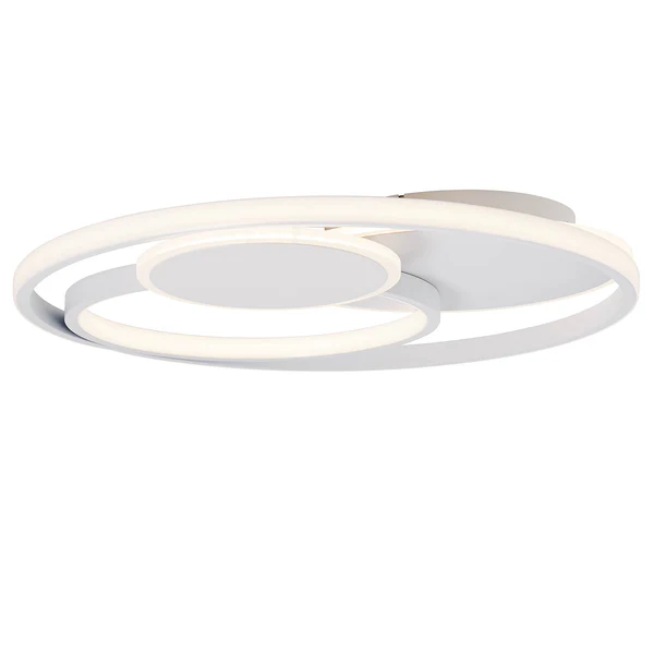 LED-Deckenleuchte Runda - Silikon / Aluminium - 1-flammig - Weiß - Image 4