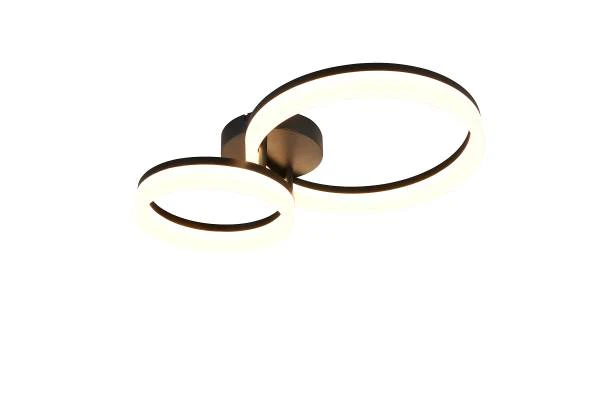 LED-Deckenleuchte Scope mit 2 Ringen - Acrylglas / Eisen - 1-flammig - Schwarz - Image 2
