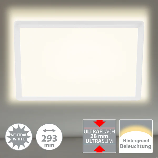 LED-Deckenleuchte Slim - Fiberglas - 1-flammig - Image 4