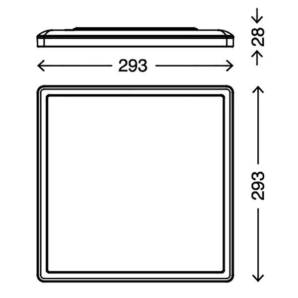 LED-Deckenleuchte Slim - Fiberglas - 1-flammig - Image 5