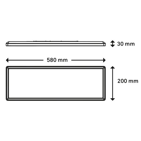 LED-Deckenleuchte Slim I - Nylon - 1-flammig - Schwarz - Image 5