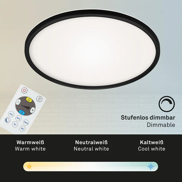 LED-Deckenleuchte Slim III - Polycarbonat - 1-flammig - Image 6