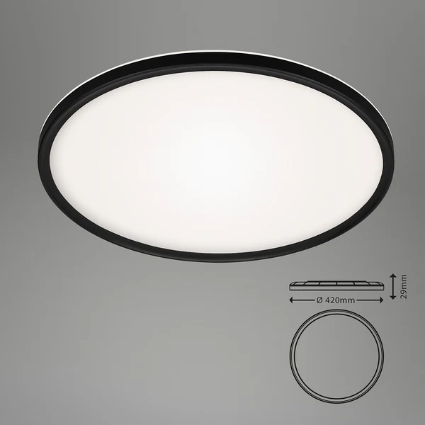 LED-Deckenleuchte Slim X - Polycarbonat - 1-flammig - Image 4