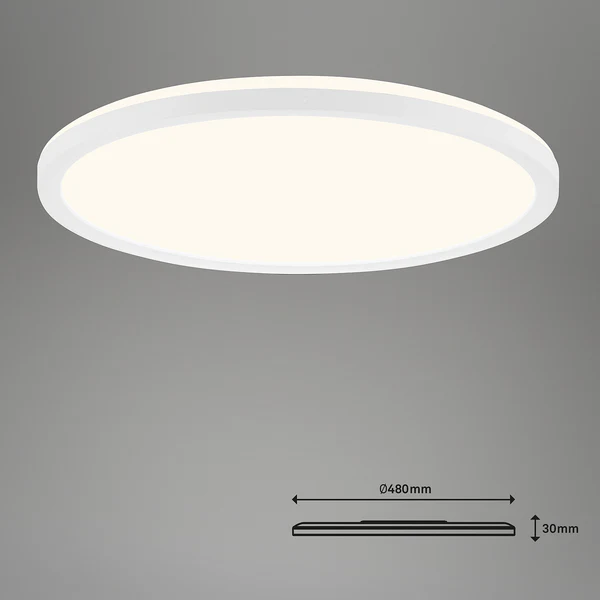 LED-Deckenleuchte Slim XII - Polycarbonat - 1-flammig - Image 2