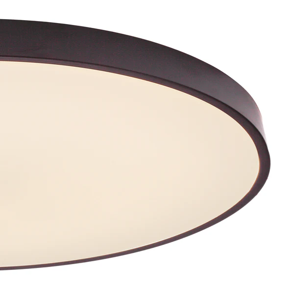 LED-Deckenleuchte Slimline - Eisen / Kunststoff - Schwarz - 1-flammig - Image 2