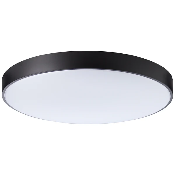 LED-Deckenleuchte Slimline - Eisen / Kunststoff - Schwarz - 1-flammig - Image 3