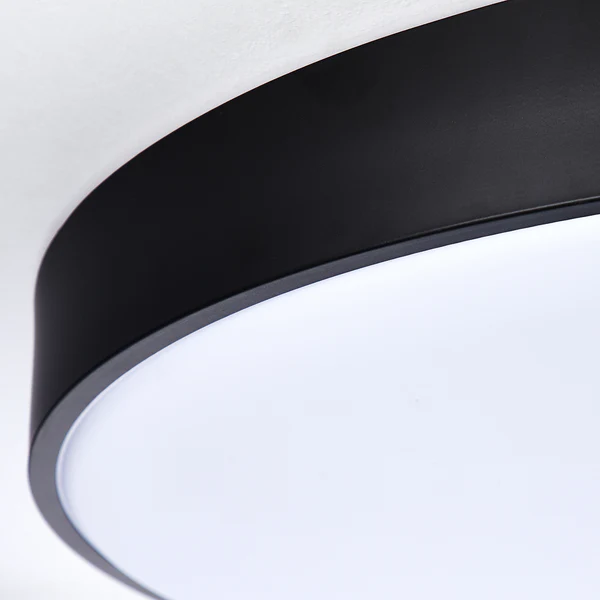 LED-Deckenleuchte Slimline - Eisen / Kunststoff - Schwarz - 1-flammig - Image 4