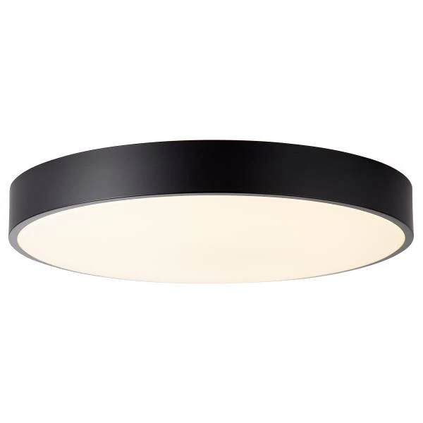 LED-Deckenleuchte Slimline - Eisen / Kunststoff - Schwarz - 1-flammig - Schwarz - Durchmesser: 49 cm - Image 3