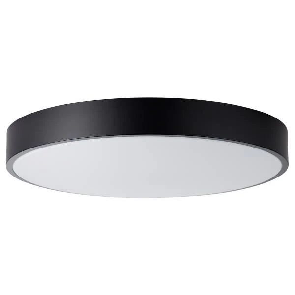 LED-Deckenleuchte Slimline - Eisen / Kunststoff - Schwarz - 1-flammig - Schwarz - Durchmesser: 49 cm - Image 4