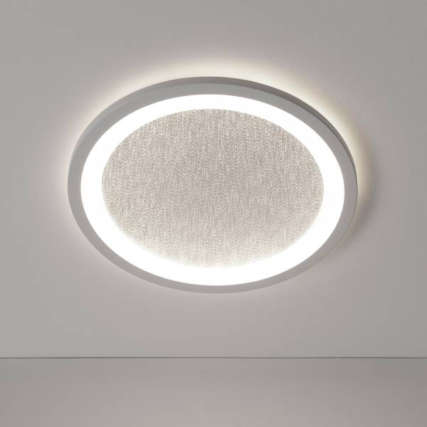 LED-Deckenleuchte Tanida - Kunststoff - 1-flammig - Weiß - Durchmesser: 30 cm - RGB / Multicolor - Warmweiß - Kaltweiß
