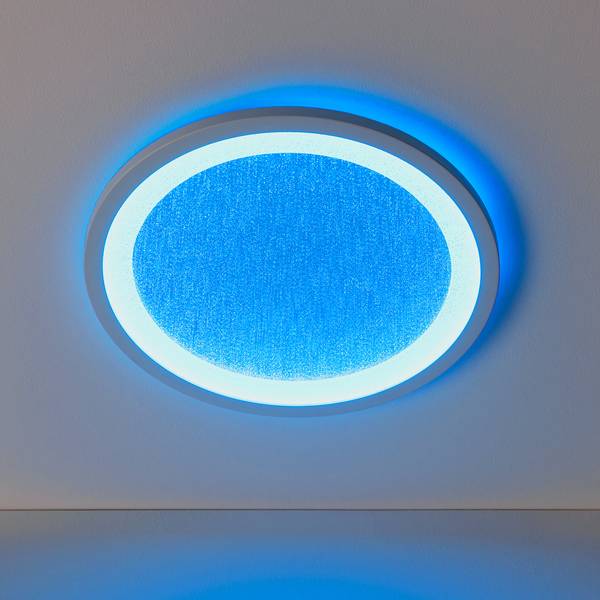 LED-Deckenleuchte Tanida - Kunststoff - 1-flammig - Weiß - Durchmesser: 30 cm - RGB / Multicolor - Warmweiß - Kaltweiß - Image 4