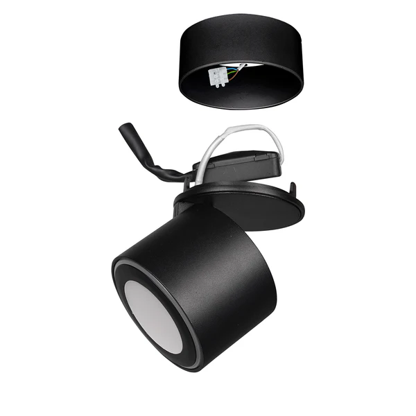 LED-Deckenleuchte Taurus - Polyethylen / Aluminium - Schwarz - Flammenanzahl: 1 - Image 4