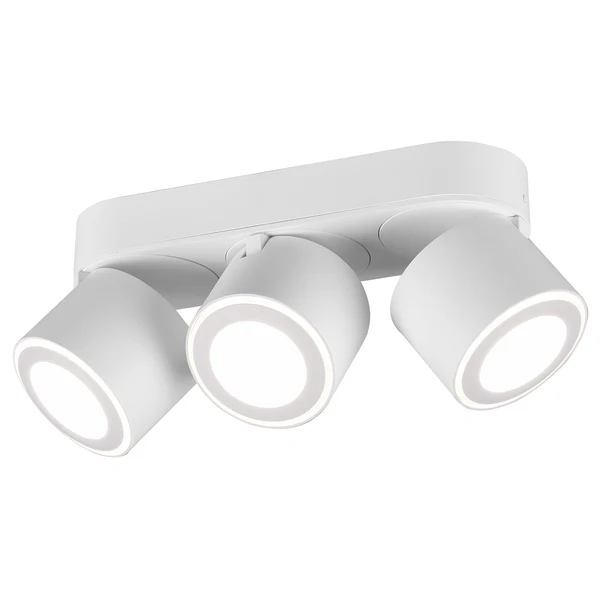 LED-Deckenleuchte Taurus - Polyethylen / Aluminium - Weiß - Flammenanzahl: 3
