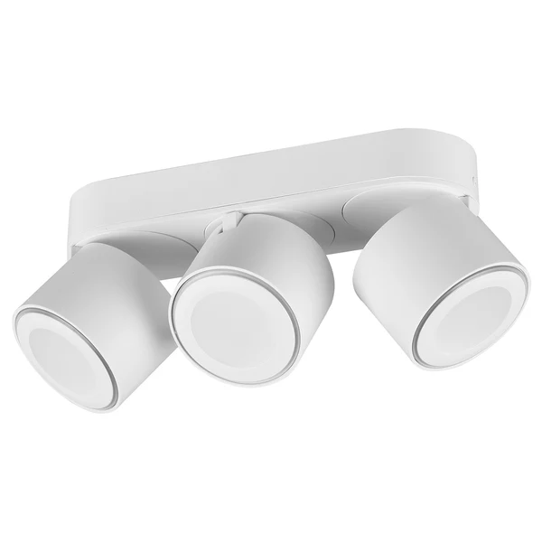 LED-Deckenleuchte Taurus - Polyethylen / Aluminium - Weiß - Flammenanzahl: 3 - Image 2
