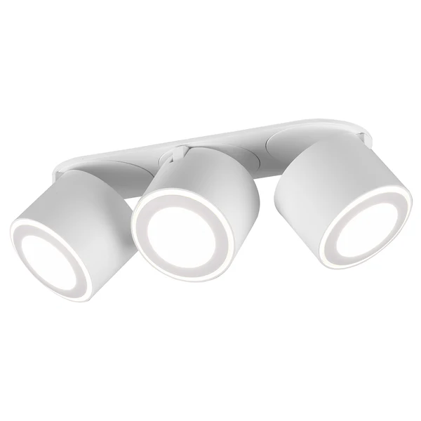 LED-Deckenleuchte Taurus - Polyethylen / Aluminium - Weiß - Flammenanzahl: 3 - Image 4