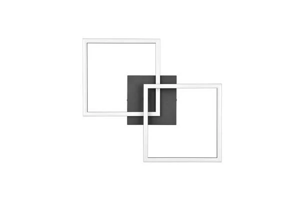 LED-Deckenleuchte Trail - Eisen - 1-flammig - Schwarz - Breite: 60 cm - Image 4