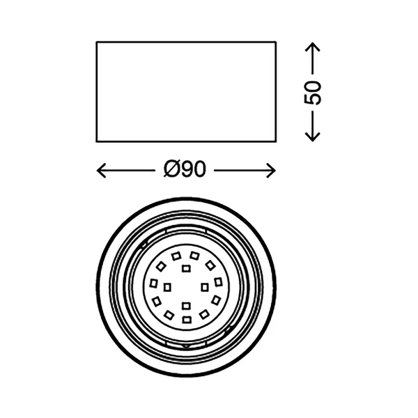 LED-Deckenleuchte Tube - Eisen - 1-flammig - Image 6