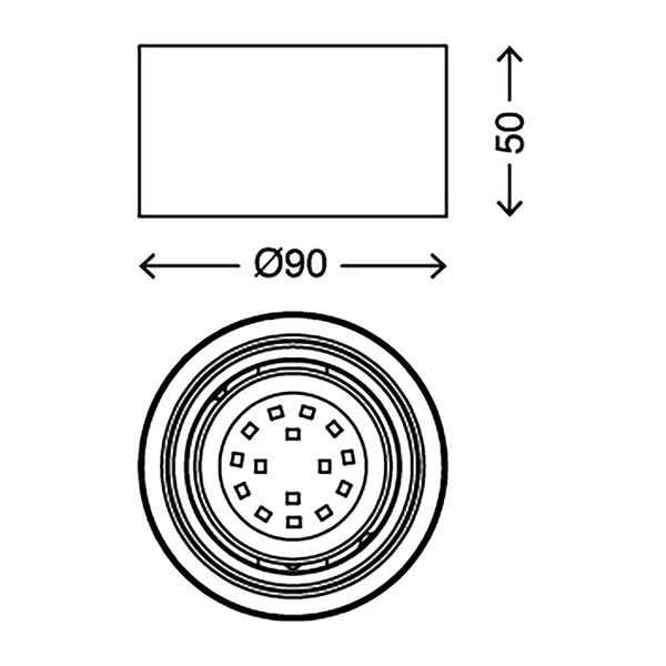 LED-Deckenleuchte Tube - Eisen - 1-flammig - Image 5