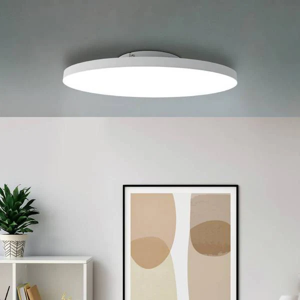 LED-Deckenleuchte Turcona-Z Rund - Aluminium / Kunststoff - Weiß - Durchmesser: 60 cm