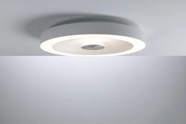 LED-Deckenleuchte Volea - Kunststoff - 1-flammig - Weiß / Silber - Durchmesser: 40 cm - Image 2