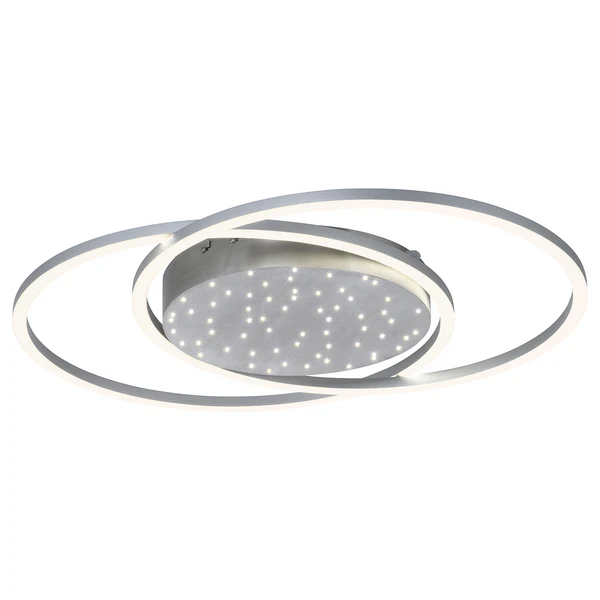 LED-Deckenleuchte Yuki II - Polycarbonat / Aluminium - 1-flammig