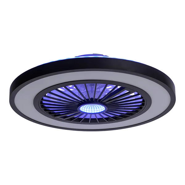 LED-Deckenventilator Arioso - Acrylglas / Eisen - 3-flammig - Image 4