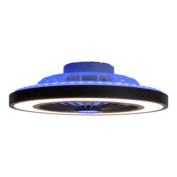 LED-Deckenventilator Arioso - Acrylglas / Eisen - 3-flammig - Image 8